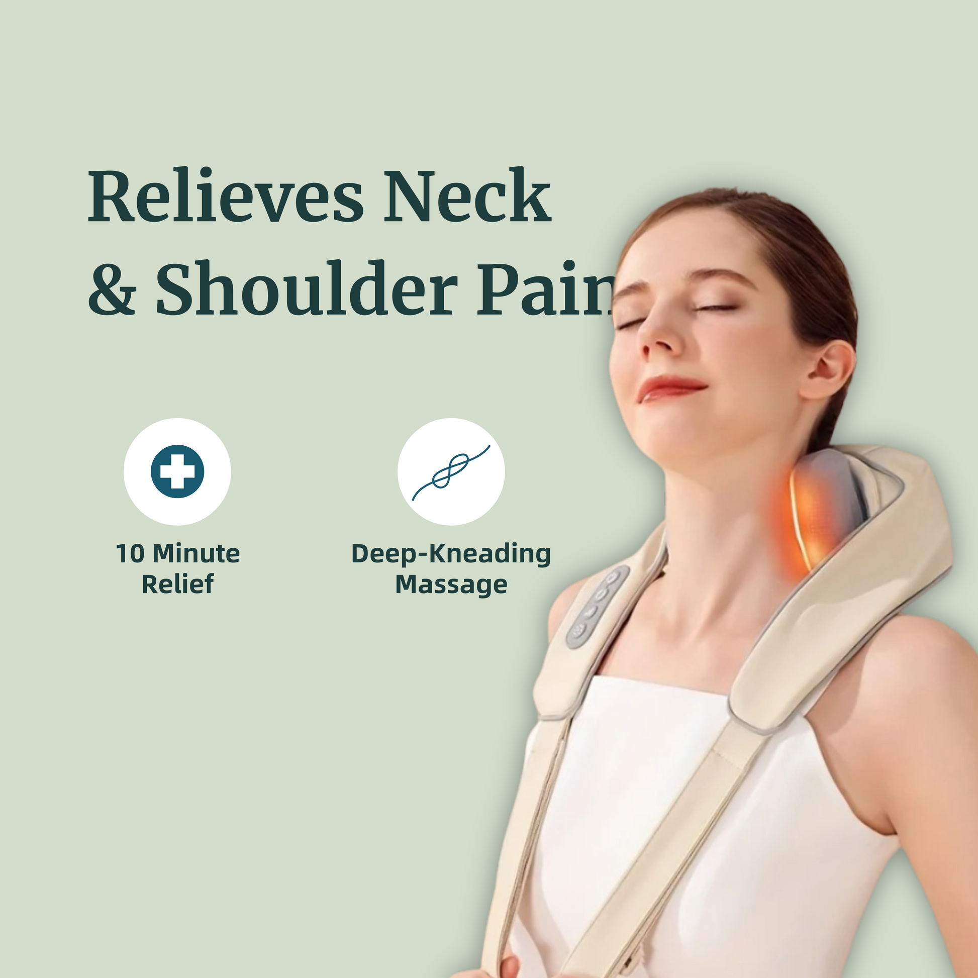 ThermaRelief™ — Deep Tissue Neck & Shoulder Massager with Heat - Sovari