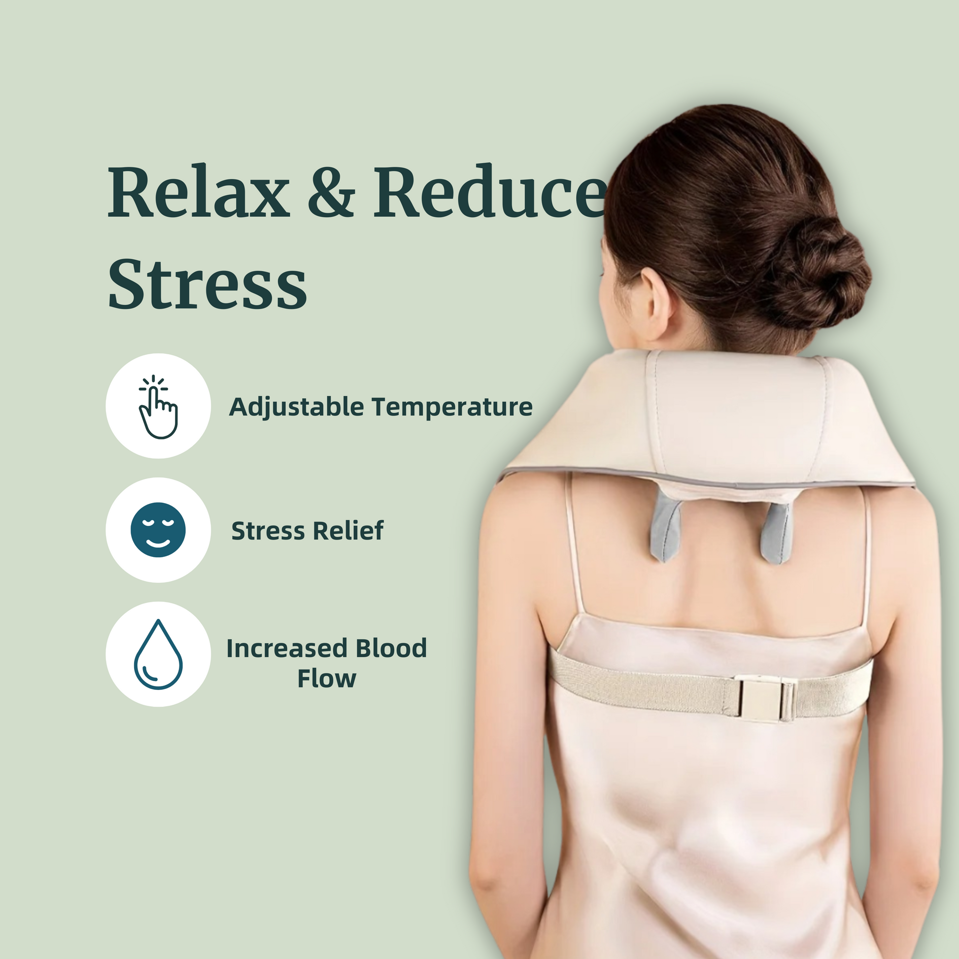 ThermaRelief™ — Deep Tissue Neck & Shoulder Massager with Heat - Sovari